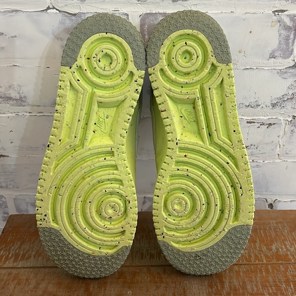Nike Air Force 1 Crater Lt Lemon Twist White Shoes DH2521 700 Men's Size 9.5 - Picture 9 of 15